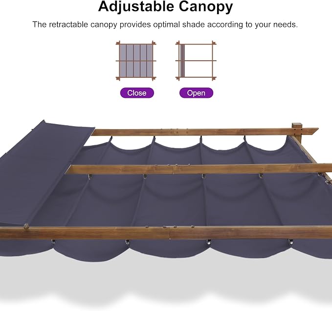 PURPLE LEAF 10' x 10' Outdoor Retractable Pergola - Image 6