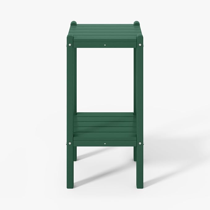 WestinTrends Malibu 36" Outdoor Adirondack HDPE 2-Tier Patio Side Table by WestinTrends
