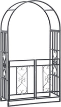 Outsunny 81" Metal Garden Arbor by Outsunny