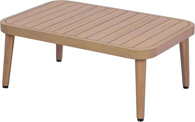 Merax 2-Piece Acacia Wood Patio Set - Image 3