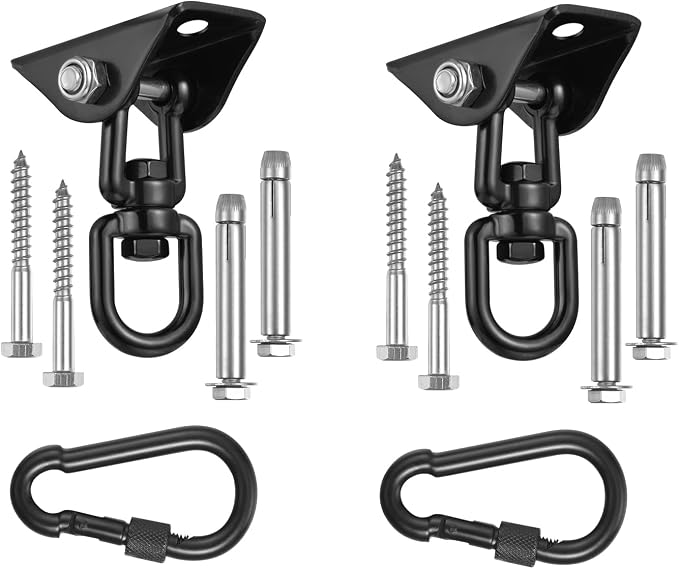 YOSE 2-Pack Hammock Hanging kit, 360°Rotating 1200 lb Capacity Heavy Duty by Unknown