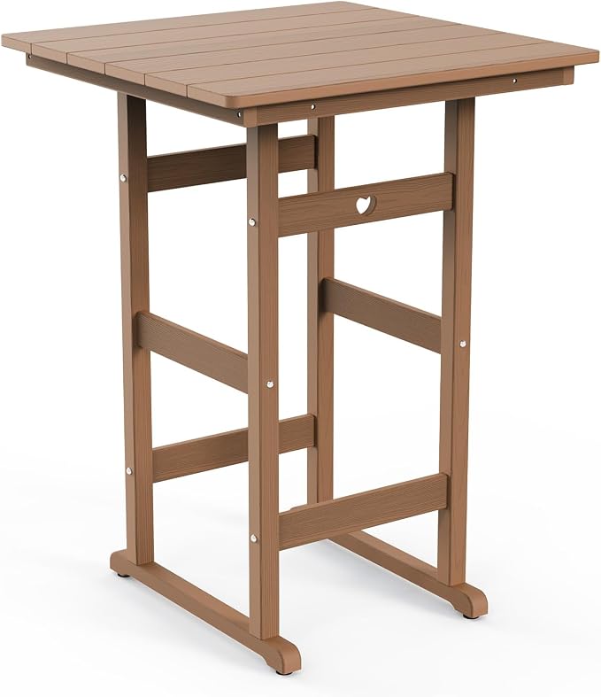 Patio Bar Table, Adirondack Table1 Pieces Set, Bar Height Outdoor bar Table Set by Orbcove