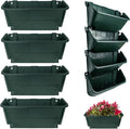Self-Watering Wall Mounted Planter Set, Indoor and Outdoor Vertical Planter by Unknown