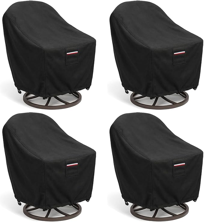 Outdoor Patio Chair Covers 4-Pack, Heavy Duty 600D Oxford Fabric, Weather by Unknown