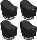 Outdoor Patio Chair Covers 4-Pack, Heavy Duty 600D Oxford Fabric, Weather by Unknown