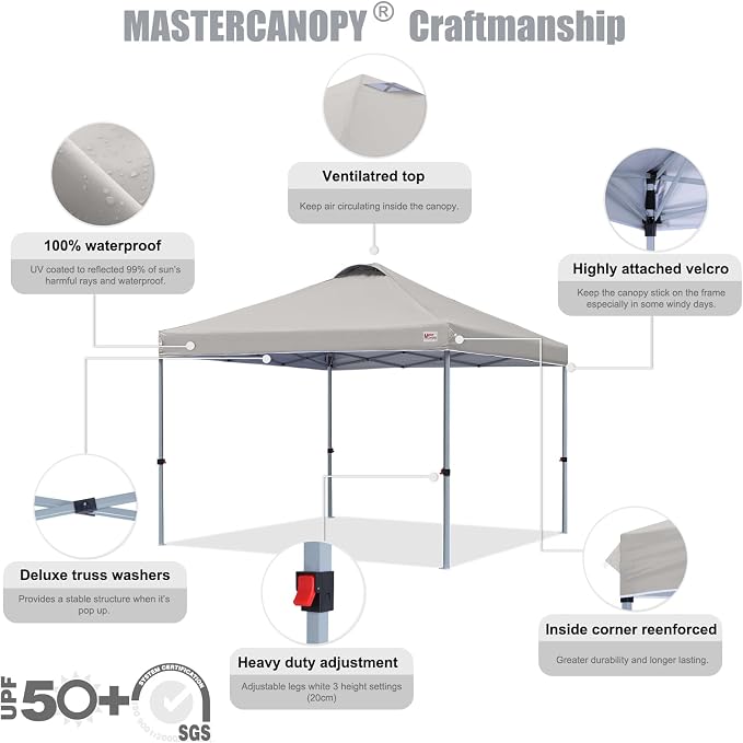 MASTERCANOPY Durable Pop-up Canopy Tent - Image 3