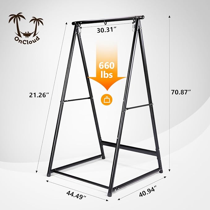 ONCLOUD Hammock Chair Stand, Heavy Duty Steel Stand - Image 9