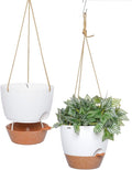 10 Inch Self Watering Hanging Pots, 2 Pack Hanging Planters by SwinDuck