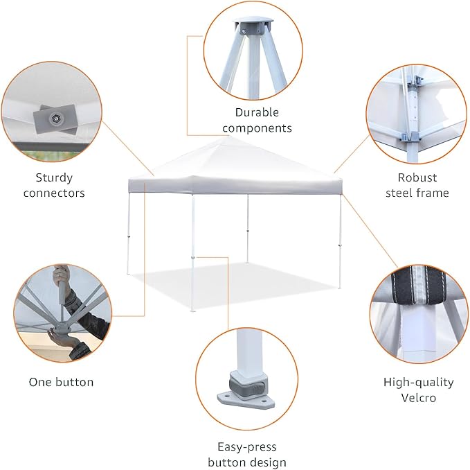 Amazon Basics Outdoor Pop Up 10 x 10 Canopy Tent - Image 3