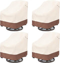 okcool Patio Swivel Chair Cover 4 Pack, Waterproof Heavy Duty Outdoor Chair by Okcool