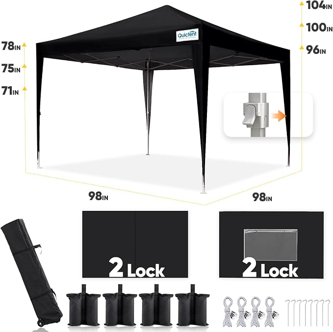 Quictent Privacy 8x8 Pop up Canopy Tent - Image 5