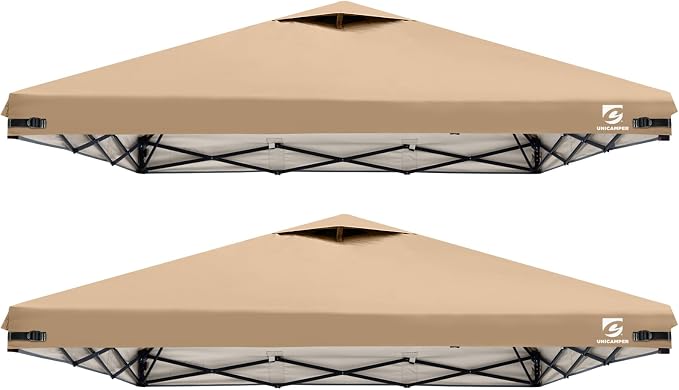 2PCS 10x10 Pop Up Canopy Replacement Top Cover by UNICAMPER