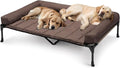 Veehoo Cooling Elevated Dog Bed Add Removable Waterproof Bolster Cushion Mat by Veehoo