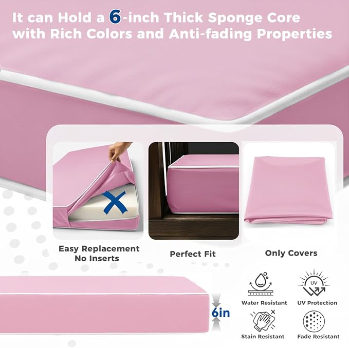 Outdoor Twin Porch Mattress Cover Waterproof, 6inch Outdoor Mattress Cover - Image 5