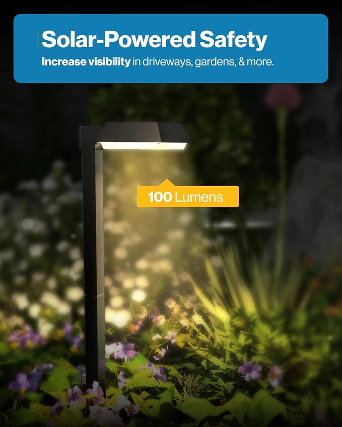 Sunco 6 Pack 2W Solar Sidewalk Dusk to Dawn Outdoor Backyard Walkway Garden - Image 7