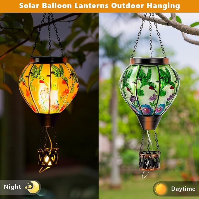 Starsoul Hummingbird Hot Air Balloon Solar Lantern - Image 3