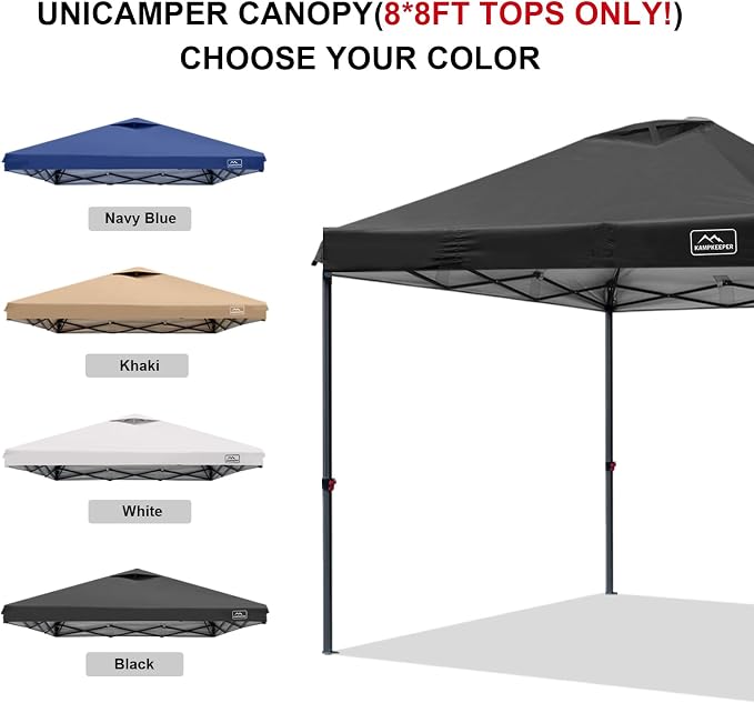 KAMPKEEPER Replacement Top Pop Up Canopy Tent Cover Roof - Image 3