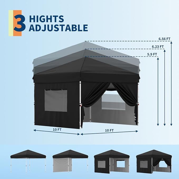 10x10 Pop Up Canopy Tent Outdoor Canopy - Image 5