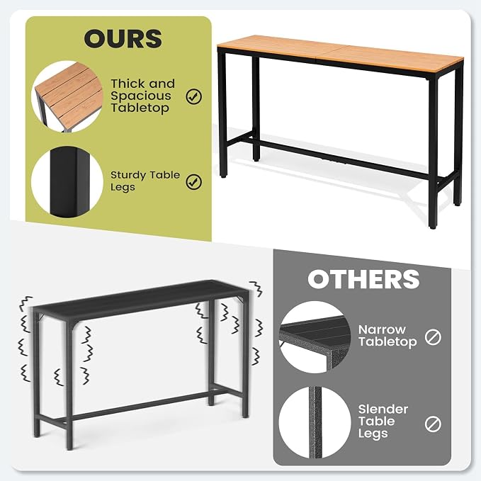 Crestlive Products Outdoor Bar Table - Image 4