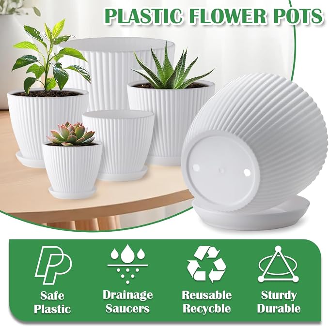 7.5/6.5/5.5/4.9/4.2/3.5 Inch Plant Pots - Image 6