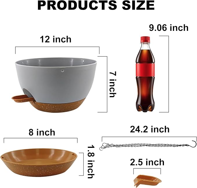 12 inch Hanging Planters for Indoor Plants, 2 Pack Self-Watering Hanging - Image 3