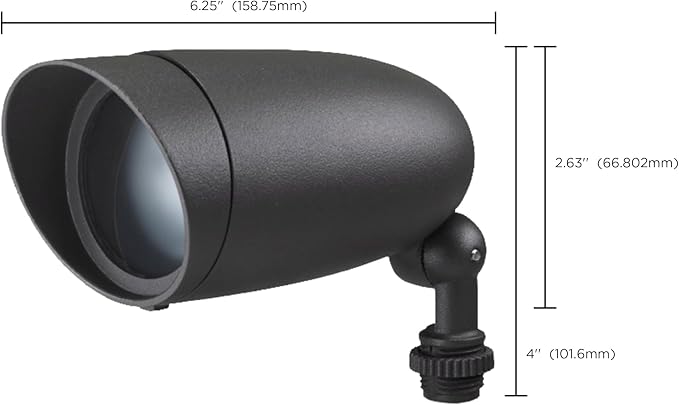 Nuvo Lighting 62/1203 LED Landscape Flood Fixture, Dark Gray, 3000 Kelvin Temp - Image 4