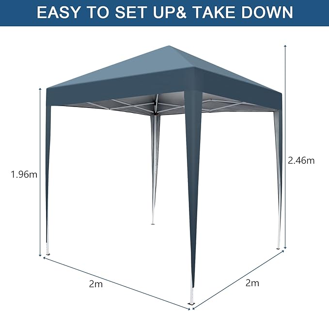 Outvita 6.5x6.5ft Pop Up Canopy Tent, Outdoor Instant Shelter Folding Canopy - Image 5