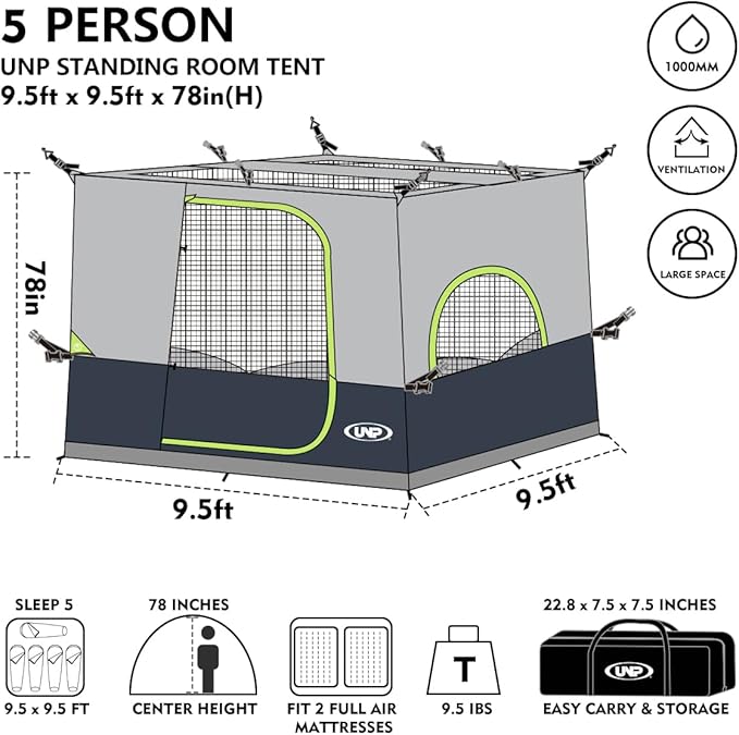 UNP Camping Canopy Tent - Image 4