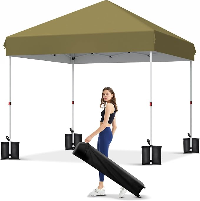 Garvee 10x10 Pop Up Canopy Tent, Heavy Duty Commercial Instant Shelter by Garvee