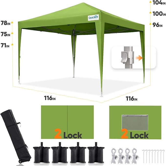 Quictent Privacy 10x10 Pop up Canopy Tent - Image 6