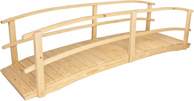 12 FT NATURAL Amish Made Garden Bridge by Unknown