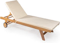 JONATHAN Y LNG1000A Mallorca 77.56"x23.62" Modern Classic Adjustable Acacia by JONATHANY