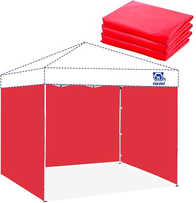 3PCS Canopy Sidewalls for 10x10 Pop Up Canopy Tent Waterproof, 99% UV Protection by FANPATUS