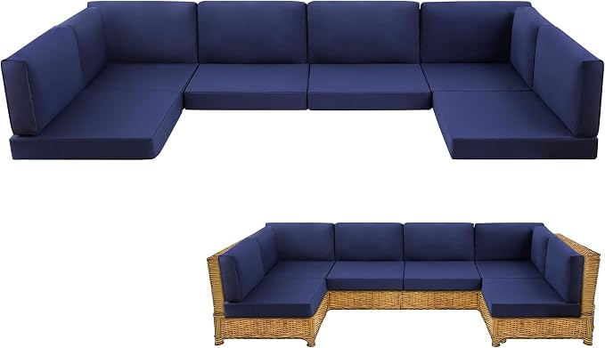 14-Piece Patio Furniture Cushions Set, Replacement Outdoor Cushions by MuaMelop