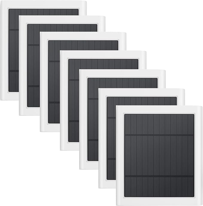 7 Pack IP65 Solar Panel for Rings Camera, 4W Solar Charger Compatible by Paodekua