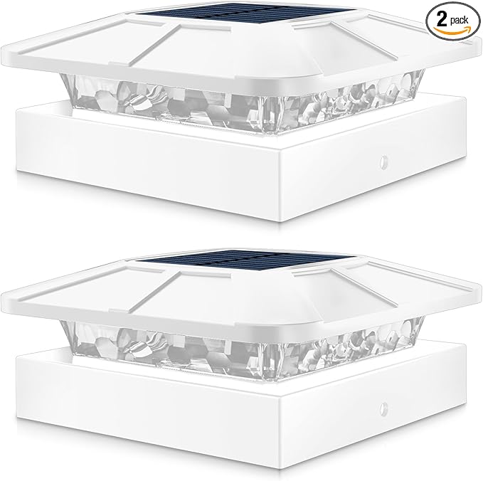 Peasur 4x4 Solar Post Cap Lights Outdoor by Peasur