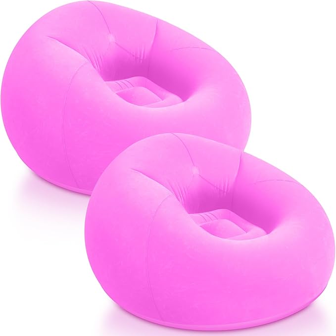 Realspring Inflatable Bean Bag Chairs Outdoor Blow up Camping Chairs Inflatable by Realspring