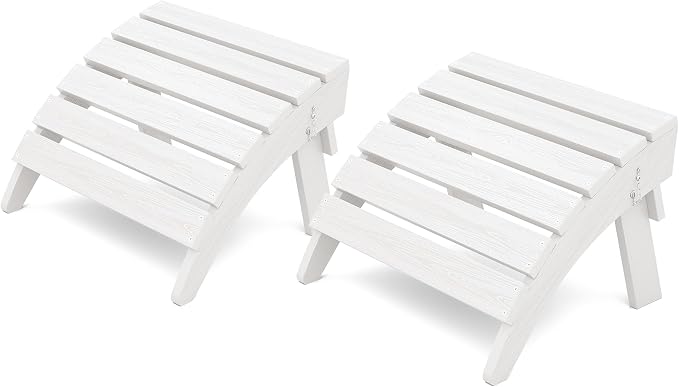 KINGYES Folding Adirondack Ottomans Set of 2 by KINGYES