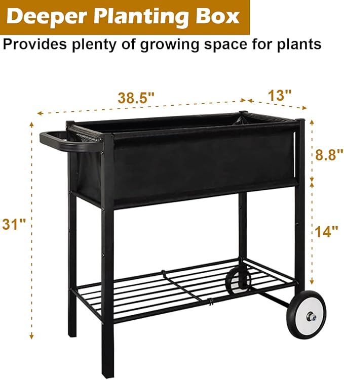 Koutemie Outdoor Raised Planter Bed Box - Image 6