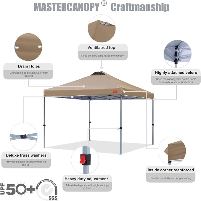 MASTERCANOPY Durable Pop-up Canopy Tent - Image 3