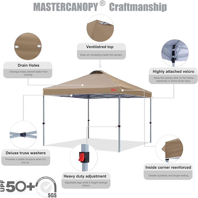 MASTERCANOPY Durable Pop-up Canopy Tent - Image 3