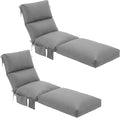 Kigley 2 Pcs Chaise Lounge Cushions, 77.9 x 20.5 x 4.7 Inch Outdoor Lounge by Kigley
