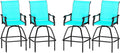 LEVELEVE Patio Bar Set 4pcs Swivel Bar Stools Outdoor Bistro Textilene by LEVELEVE