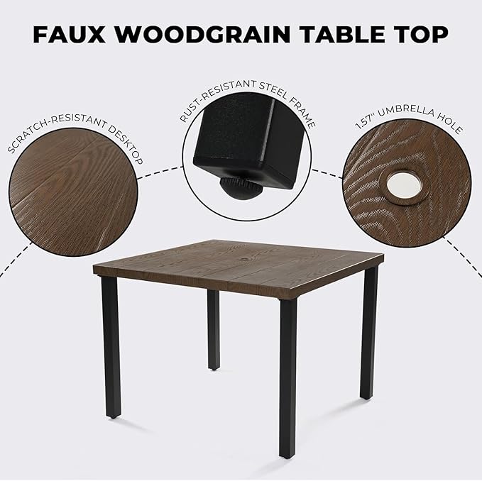 Grand patio 5-Piece Outdoor Dining Set - Image 5