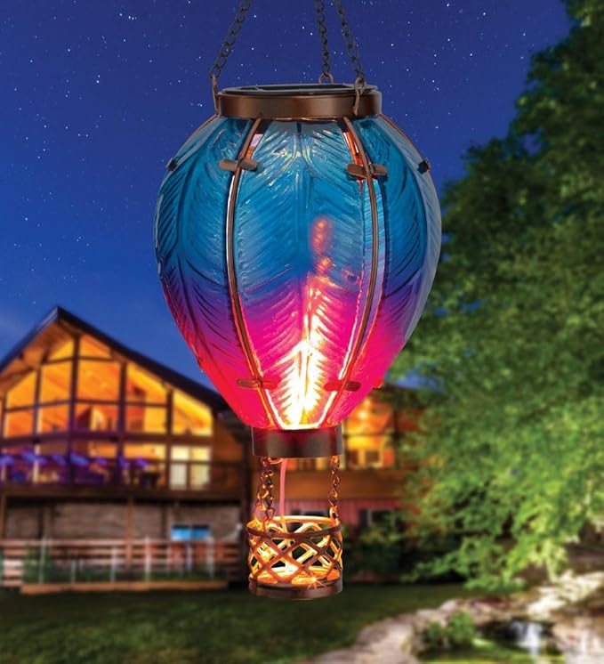 Regal Art & Gift Hot Air Balloon Solar Lantern – Hanging Solar-Powered LED - Image 4