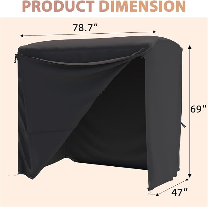U-MAX Porch Swing with Cover, Patio Swing with Adjustable Backrest&Canopy 3 - Image 5