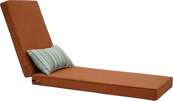 Outdoor Chaise Lounge Cushions, Olefin Lounge Cushion, Rainproof Color by Unknown