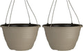 The HC Companies 11 Inch Wrapt Hanging Planters, Lightweight UV-Resistant by TheHCCompanies