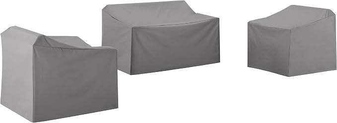 Crosley Furniture Patio Furniture Covers, Waterproof 3-Piece Cover Set by CrosleyFurniture