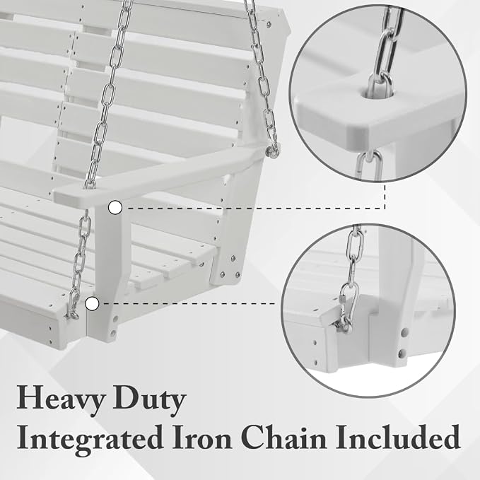Premium Poly Lumber Porch Swing - Image 3